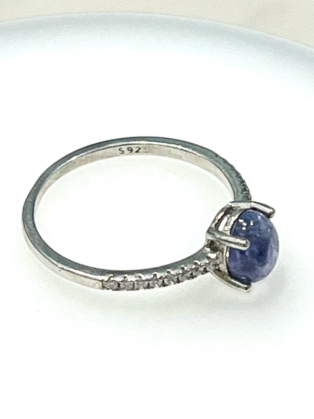 1 Ct Natural Tanzanite 14KGP Ring - Picture 4 of 4